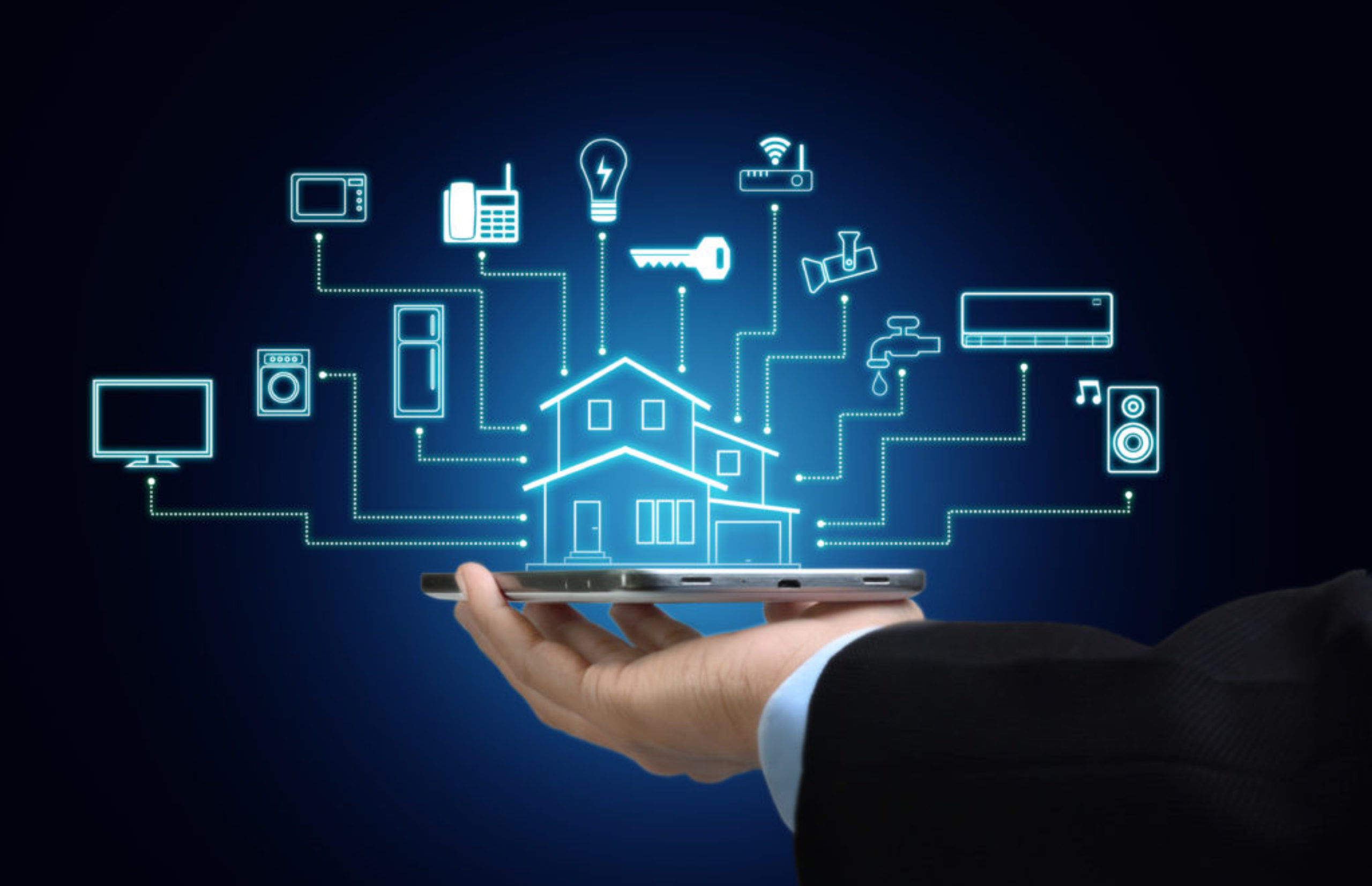 Internet of things and smart home concept